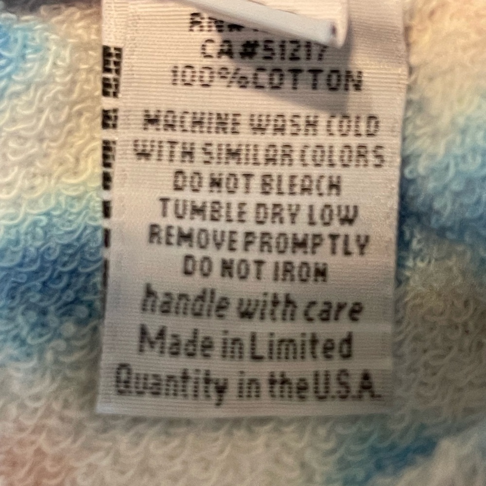 NWT Michael Lauren tie dyed hoodie size oversized XS - Picture 6 of 6